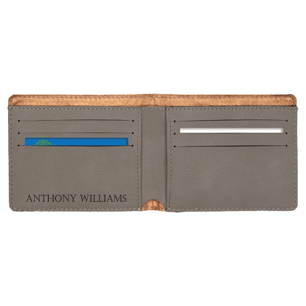 Bifold wallet made of leatherette material.... from ASI 59080 Halls & Company
