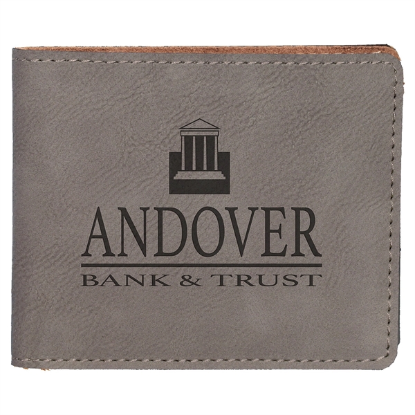 Bifold wallet made of leatherette material.... from ASI 59080 Halls & Company