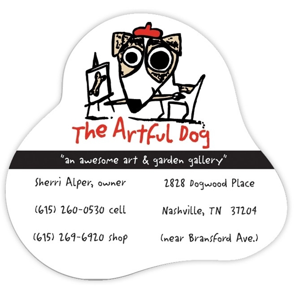 Vinyl decal with a repositionable adhesive backside.... from ASI 59080 Halls & Company