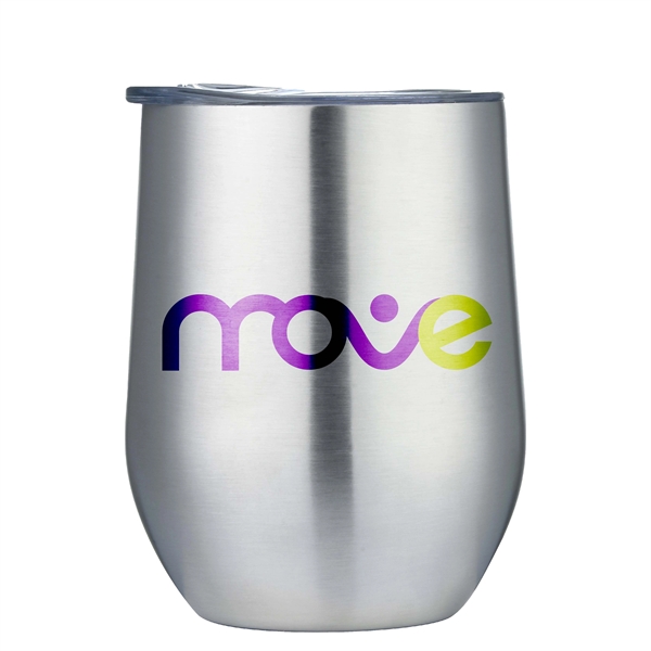 12 oz Double Wall Stainless Steel Wine Cup. Vacuum insulated with... from ASI 30112 ACE Products