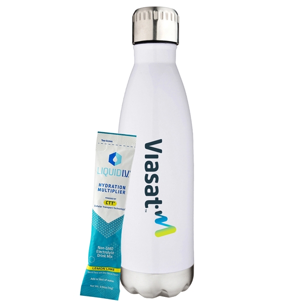 17 oz. Water Bottle Gift Set with a .56 oz. Liquid... from ASI 71685 Midnite Snax® / Promo Revolution