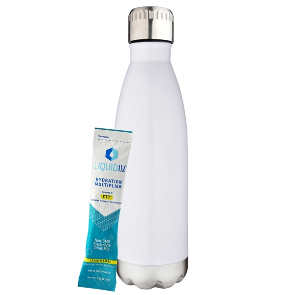 17 oz. Water Bottle Gift Set with a .56 oz. Liquid... from ASI 71685 Midnite Snax® / Promo Revolution