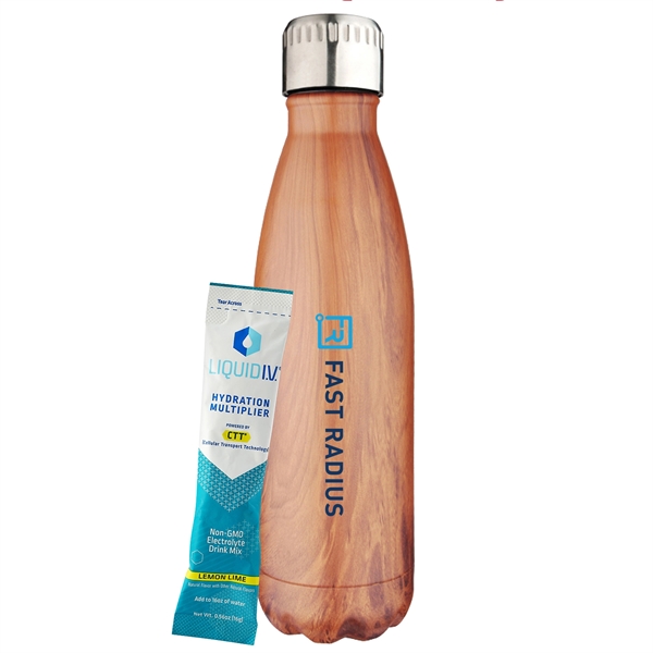 17 oz. Water Bottle Gift Set with a .56 oz. Liquid... from ASI 71685 Midnite Snax® / Promo Revolution