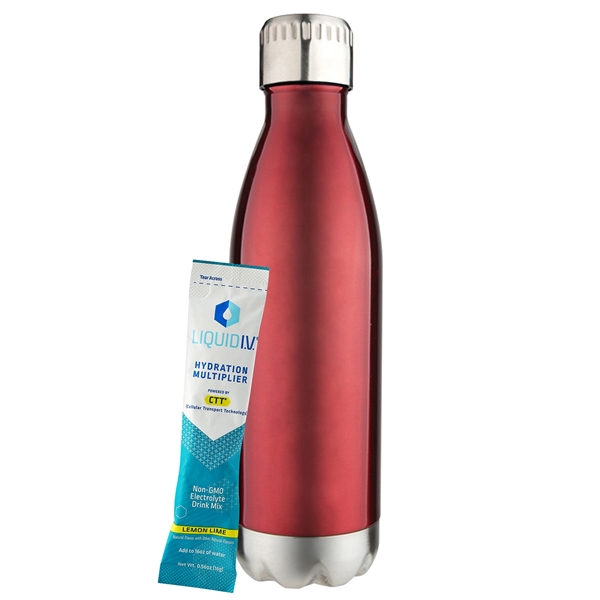 17 oz. Water Bottle Gift Set with a .56 oz. Liquid... from ASI 71685 Midnite Snax® / Promo Revolution