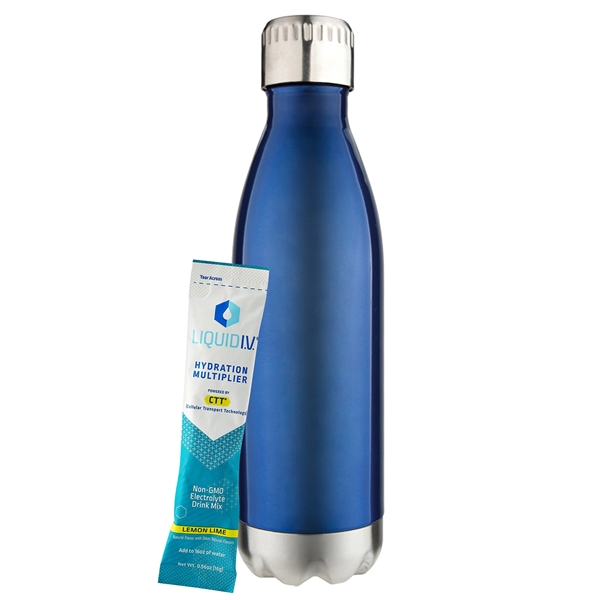 17 oz. Water Bottle Gift Set with a .56 oz. Liquid... from ASI 71685 Midnite Snax® / Promo Revolution