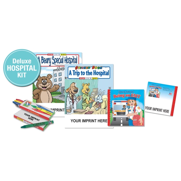 Deluxe Hospital Kit with books, crayons and stickerbooks.... from ASI 45815 Coloring Book Solutions