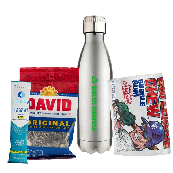 17 oz. Water Bottle Gift Set with a Liquid IV® Electrolyte... from ASI 71685 Midnite Snax® / Promo Revolution