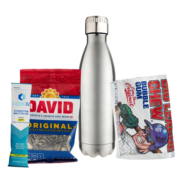 17 oz. Water Bottle Gift Set with a Liquid IV® Electrolyte... from ASI 71685 Midnite Snax® / Promo Revolution