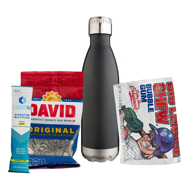 17 oz. Water Bottle Gift Set with a Liquid IV® Electrolyte... from ASI 71685 Midnite Snax® / Promo Revolution