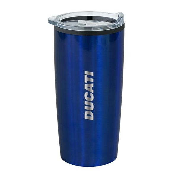 20 ounce double-wall insulated stainless steel tumbler with black polypropylene lining... from ASI 88060 Snugz/USA Inc / Sweda®