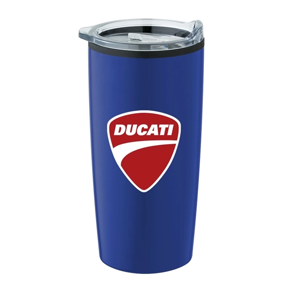 20 ounce double-wall insulated stainless steel tumbler with black polypropylene lining... from ASI 88060 Snugz/USA Inc / Sweda®