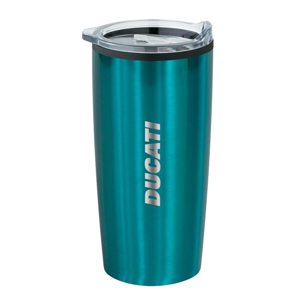 20 ounce double-wall insulated stainless steel tumbler with black polypropylene lining... from ASI 88060 Snugz/USA Inc / Sweda®