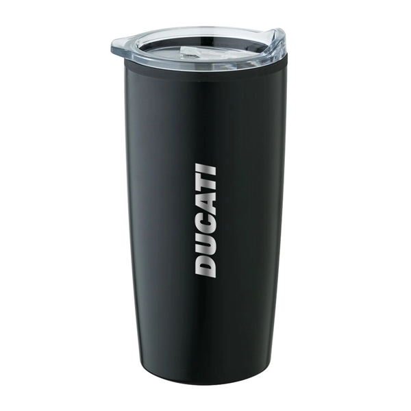 20 ounce double-wall insulated stainless steel tumbler with black polypropylene lining... from ASI 88060 Snugz/USA Inc / Sweda®