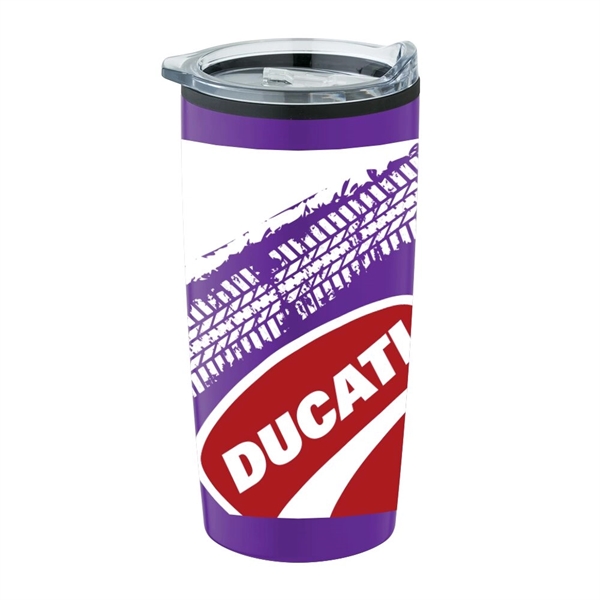 20 ounce double-wall insulated stainless steel tumbler with black polypropylene lining... from ASI 88060 Snugz/USA Inc / Sweda®