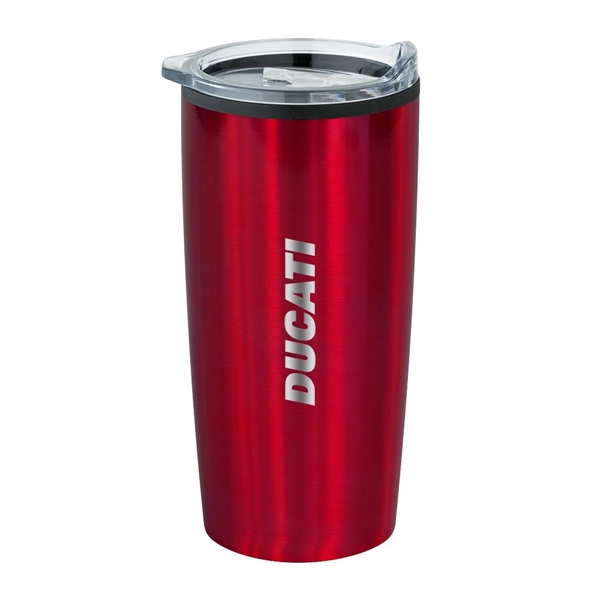 20 ounce double-wall insulated stainless steel tumbler with black polypropylene lining... from ASI 88060 Snugz/USA Inc / Sweda®