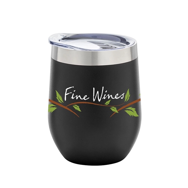 Double-wall, vacuum-insulated, stainless steel 12 oz. Napa stemless wine tumbler.... from ASI 88060 Snugz/USA Inc / Sweda®