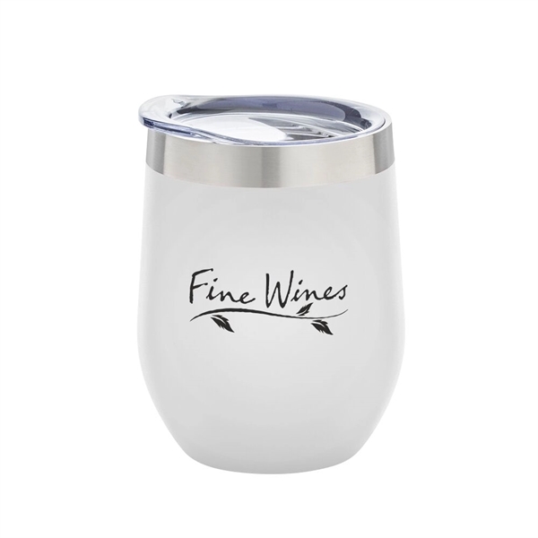 Double-wall, vacuum-insulated, stainless steel 12 oz. Napa stemless wine tumbler.... from ASI 88060 Snugz/USA Inc / Sweda®