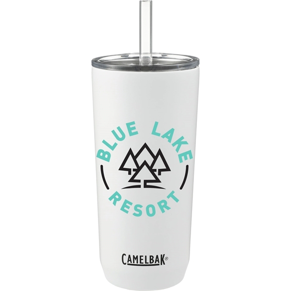 20 oz. double-wall stainless steel tumbler with lid and straw.... from ASI 66887 PCNA / Leeds