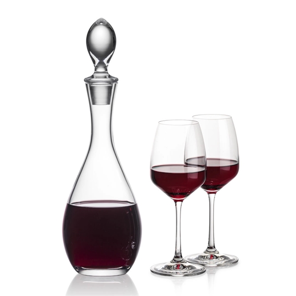 Lead Free Crystalline Malvern Decanter with 2 or 4 Oldham wine... from ASI 84592 St Regis Group