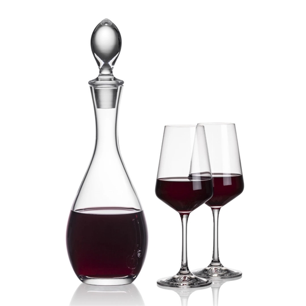 Lead Free Crystalline Malvern Decanter with 2 or 4  Cannes... from ASI 84592 St Regis Group