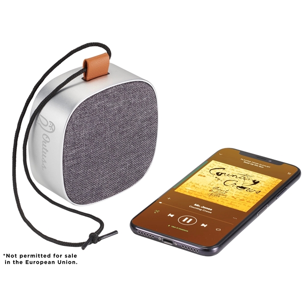 Waterproof Bluetooth speaker made with metal and fabric.... from ASI 66887 PCNA / Leed’s