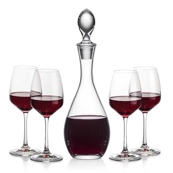 Lead Free Crystalline Malvern Decanter with 2 or 4 Oldham wine... from ASI 84592 St Regis Group
