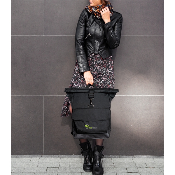 Business style backpack made of 900D RPET polyester with padded shoulder... from ASI 76730 Peerless Umbrella Co Inc / Threads By Peerless