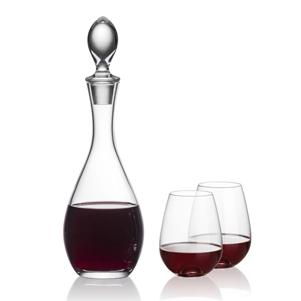 Gorgeous Malvern decanter set which includes 2 or 4 Edderton stemless... from ASI 84592 St Regis Group