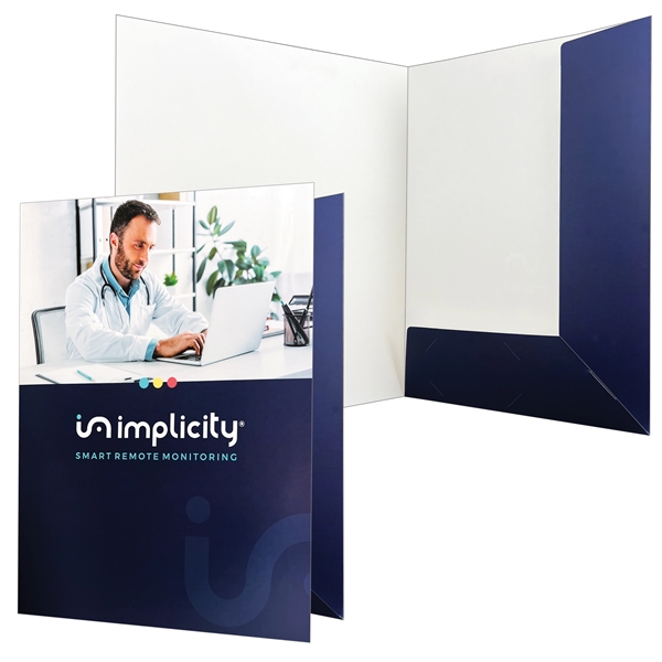 Eco Friendly non-adhesive Large Presentation Folder (9"x12") printed in full color... from ASI 32050 Admore / Admore®