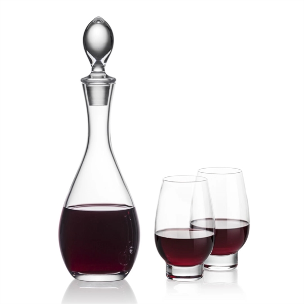 Gorgeous Malvern decanter set which includes 2 or 4 Glenarden stemless... from ASI 84592 St Regis Group