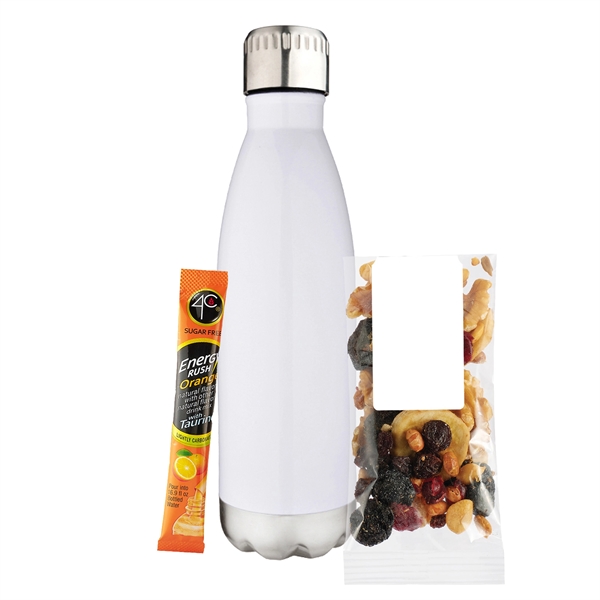 17 oz. Water Bottle Gift Set; includes a .4C® Sugar Free... from ASI 71685 Midnite Snax® / Promo Revolution