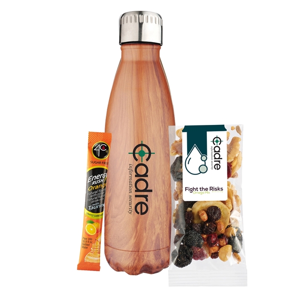 17 oz. Water Bottle Gift Set; includes a .4C® Sugar Free... from ASI 71685 Midnite Snax® / Promo Revolution