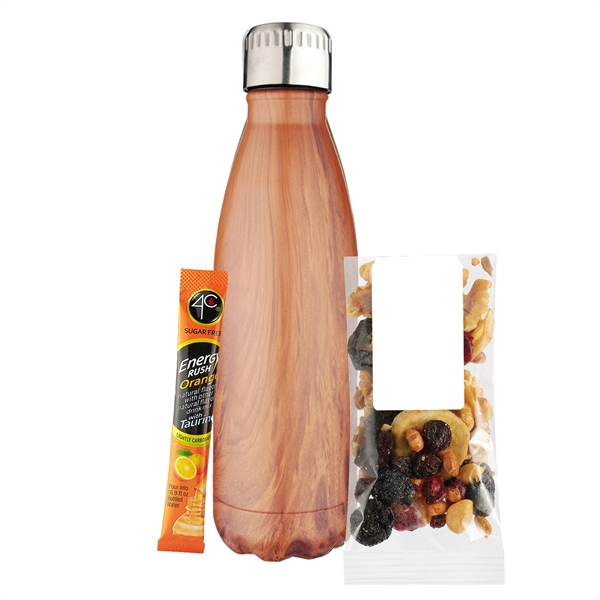 17 oz. Water Bottle Gift Set; includes a .4C® Sugar Free... from ASI 71685 Midnite Snax® / Promo Revolution