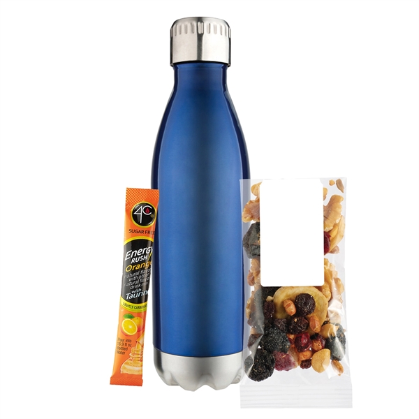 17 oz. Water Bottle Gift Set; includes a .4C® Sugar Free... from ASI 71685 Midnite Snax® / Promo Revolution