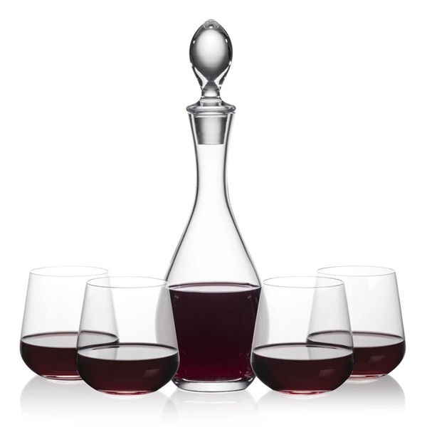 Gorgeous Malvern decanter set which includes 2 or 4 Howden stemless... from ASI 84592 St Regis Group