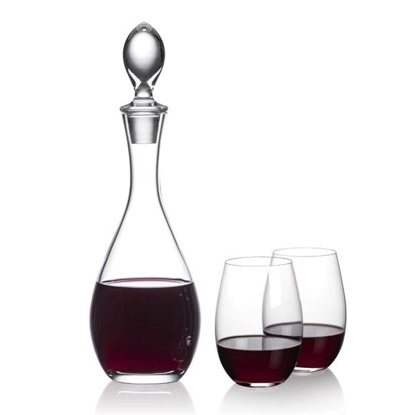 Gorgeous Malvern decanter set which includes 2 or 4 Laurent stemless... from ASI 84592 St Regis Group