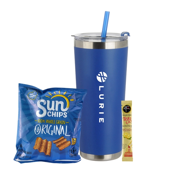 20 oz. Tumbler w/ Straw made from kitchen grade 18/8 stainless... from ASI 71685 Midnite Snax®