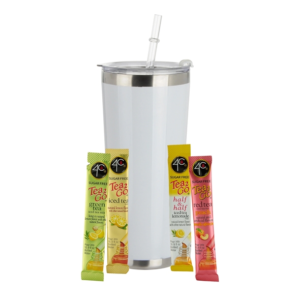 20oz. Tumbler w/ Straw made from kitchen grade 18/8 stainless steel;... from ASI 71685 Midnite Snax®