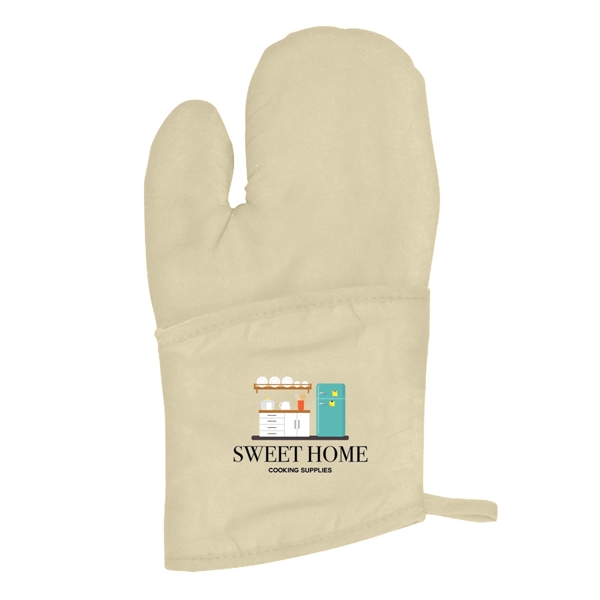 Quilted canvas oven mitt with large imprint area.... from ASI 61125 Hit Promotional Products / Hit®
