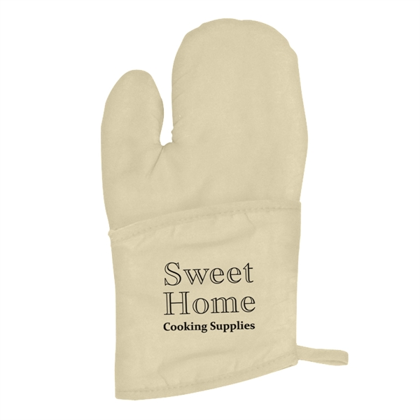 Quilted canvas oven mitt with large imprint area.... from ASI 61125 Hit Promotional Products / Hit®