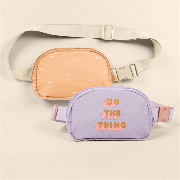 Adjustable nylon webbing belt. Double-pull zipper. Lined with natural muslin.... from ASI 74710 Numo