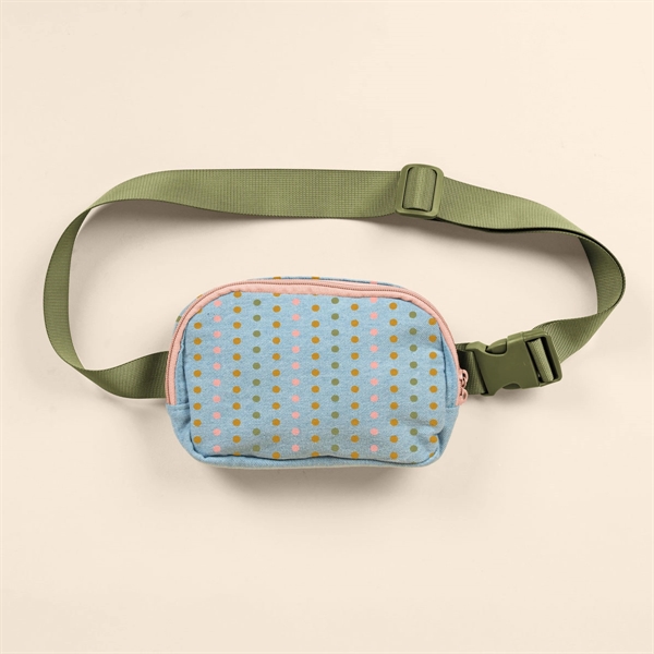 Adjustable nylon webbing belt. Double-pull zipper. Lined with natural muslin.... from ASI 74710 Numo