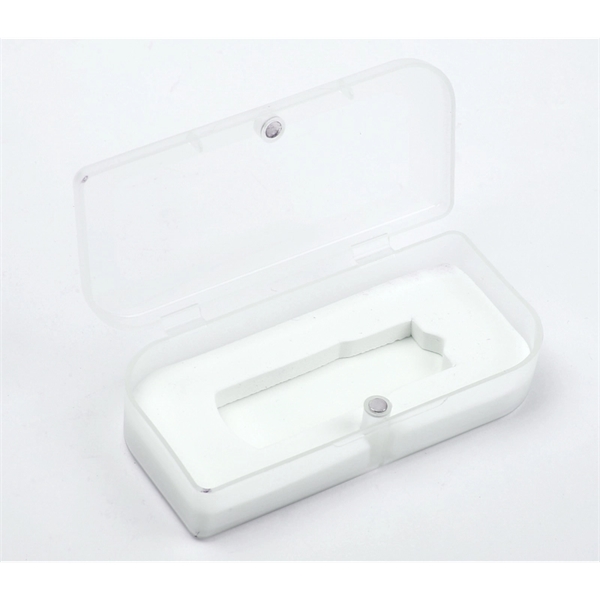 Clear, plastic case USB accessory with round corners for storing a... from ASI 37218 Athena Promo (tm)