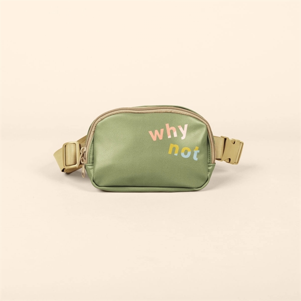 Adjustable nylon webbing belt. Double-pull zipper. Lined with natural muslin.... from ASI 74710 Numo