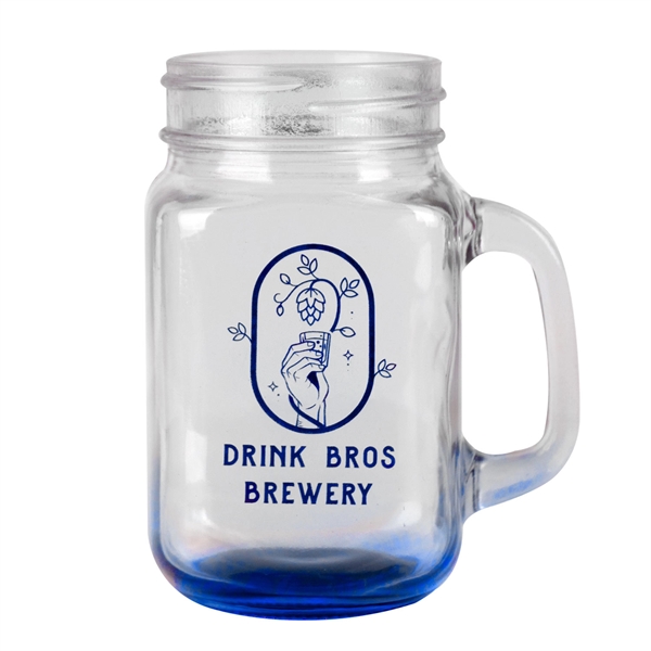 This 16 oz.printed mason jars with handles are perfect for all... from ASI 62088 IDProductsource