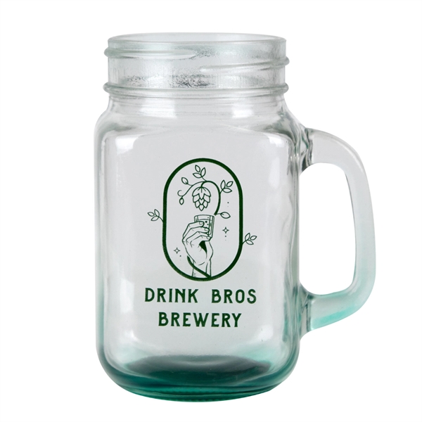 This 16 oz.printed mason jars with handles are perfect for all... from ASI 62088 IDProductsource