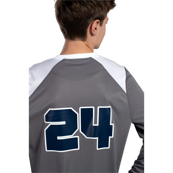 Adult Tip-Off Shooter Shirt. 100% polyester wicking knit with color secure®... from ASI 37461 Augusta Sportswear