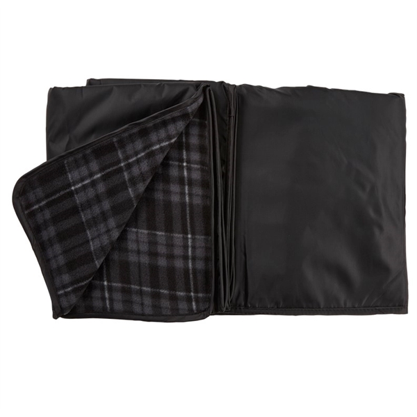 50" x 58" polar fleece picnic blanket with moisture resistant treatment... from ASI 52840 Evans Manufacturing