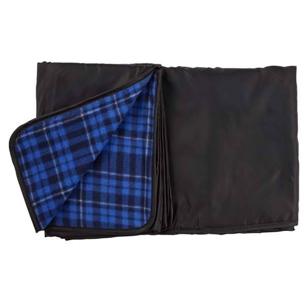 50" x 58" polar fleece picnic blanket with moisture resistant treatment... from ASI 52840 Evans Manufacturing