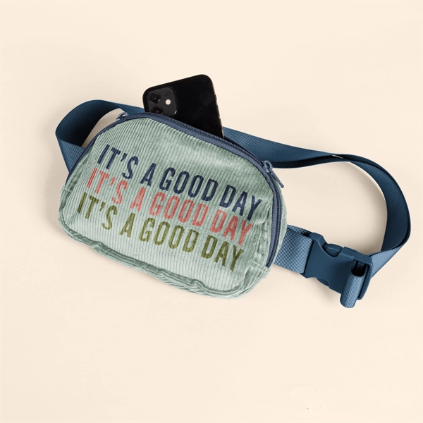 Adjustable nylon webbing belt. Double-pull zipper. Lined with natural muslin.... from ASI 74710 Numo